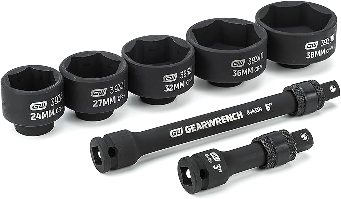 GEARWRENCH 6 Pc. Oil Canister Socket Set Service Kit, 41890