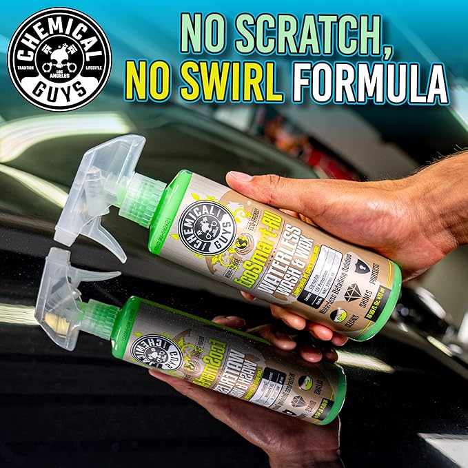 Chemical Guys WAC_707RU_16 EcoSmart Waterless Car Wash & Wax Ready To Use, Safe for Cars, Trucks, SUVs, Motorcycles, RVs & More, 16 fl oz