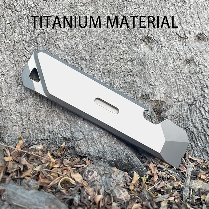 Titanium EDC Pry Bar,Portable Multitool Tool,Pocket Mini Pry Bar for Everyday Carry