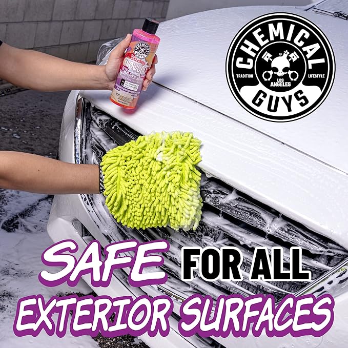 Chemical Guys CWS21564 Sticky Snowball Ultra Snow Foam Car Wash Soap (for Foam Cannons, Foam Guns or Bucket Washes) for Cars, Trucks, Motorcycles, RVs & More 64 fl oz (Half Gallon) Cherry Scent