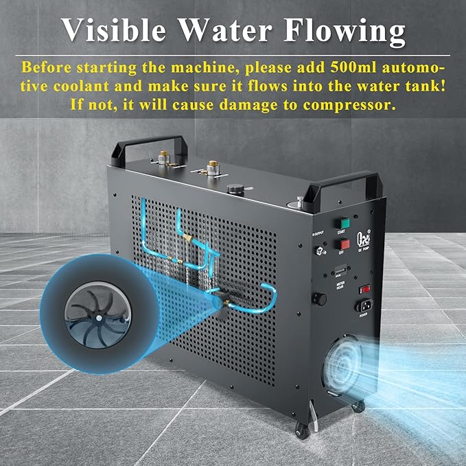 GX-E-5K2 PCP Air Compressor, 5800psi 110V 1200W, Auto-Stop Setting, 2 Pistons & 4 Stages Compression, Water and Fan Cooling, Moisture Filter,10 Hours Continuous Work (5K2 dual cylinders)