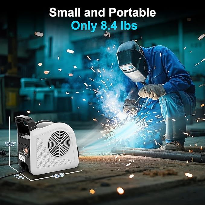 Air Mover Blower Fan - Floor Drying Fan for Cooling, Drying and Exhausting at Home, Job Site, Garage, Shop, 3 Speeds Portable Utility Fan, 2 AC Outlets and Circuit Breaker with Reset