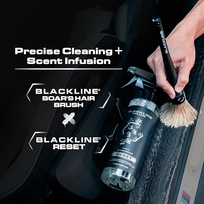 Blackline Luxury Scented Leather Interior Car Cleaner Reset Deep Cleans & Deodorizes All Surfaces, pH-Neutral High-Foam Formula, Long-Lasting Premium Fragrance and Deodorization for Car