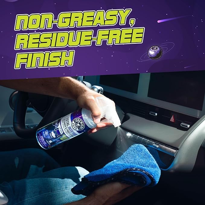 Chemical Guys Total Interior Cleaner & Protectant - 32 oz Galactic Scent All-in-One Car Interior Cleaner for Dash, Seats, Carpet, Glass, Vinyl, Leather, and Plastic - Cleans & Protects Every Surface