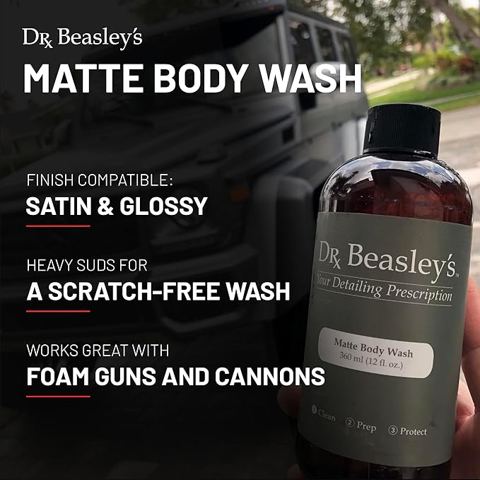 Dr. Beasley's - MP10D32 Matte Body Wash - 32 oz. Premium Matte Car Wash Soap, pH Balanced, Readily Biodegradable