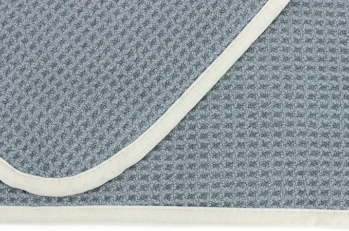 [No Streak Freak] Microfiber Window and Mirror Waffle Towel (16"x16") Gray - 10 Pack
