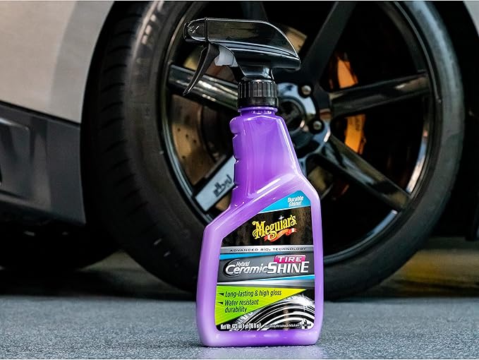 Meguiar's Hybrid Ceramic Tire Shine - Long-Lasting Shine That's Durable & Water-Resistant Hybrid Ceramic Technology - 16 Oz Spray