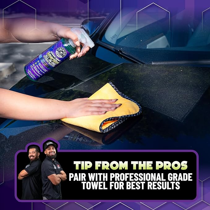 Chemical Guys Raging Rhino Waterless Car Wash And Quick Detailer, 128 Fl Oz With 2 Dilution Bottles and 3 Premium Microfiber Towels - 6 Items