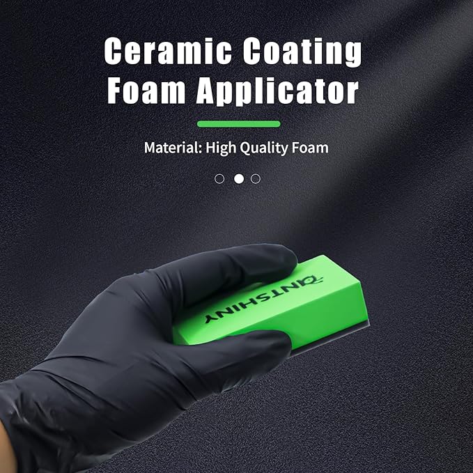 Ceramic Coating Applicator Sponges Block,Car Detailing Coat applicator Sponge Pads Kit,(10, Green)