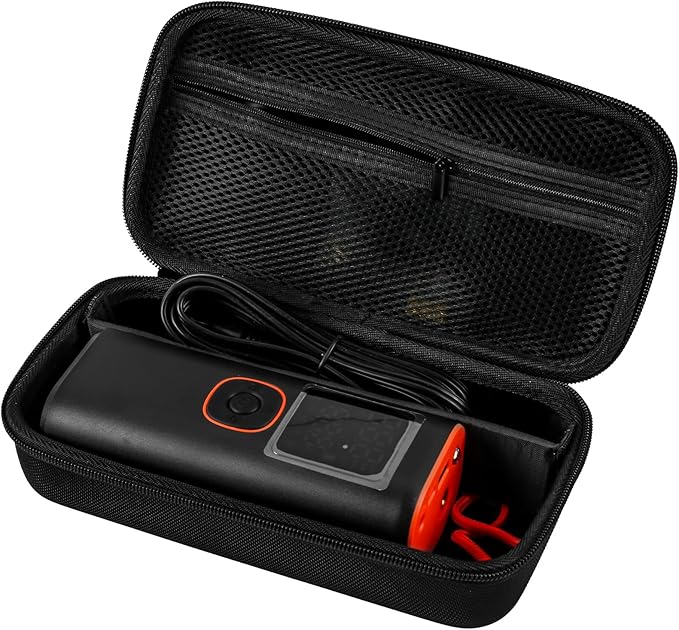 Portable Air Compressor Storage Box - Universal Case Compatible with MODARI/Skight/LOLSSA/Teffim/Hafuloky/Frarome/ILTIDE Tire Inflators, Car Air Pump Organizer for Air Tubes & Accessories (Box Only)