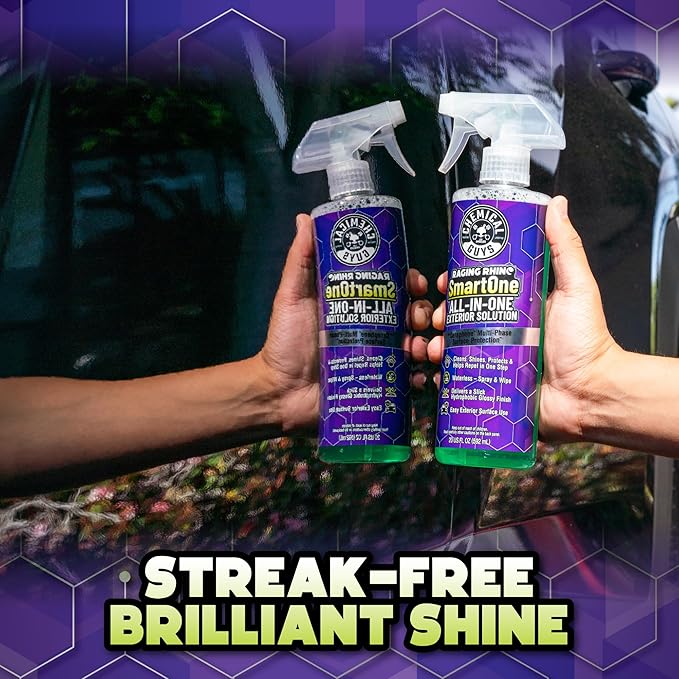 Chemical Guys Raging Rhino Waterless Car Wash, Quick Detailer & Spray Protectant, No Rinse Exterior Cleaning Solution for Paint, Glass, Wheels, Plastic & Chrome (Spray, Wipe, Shine & Protect) 20 Fl Oz