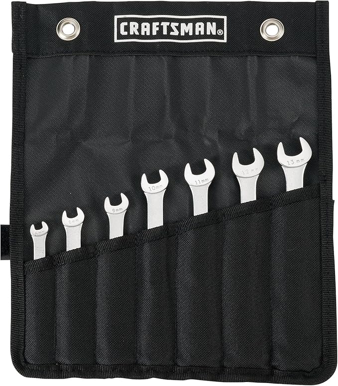 CRAFTSMAN MM WRENCH SET IN POUCH, 7PC (CMMT21086)