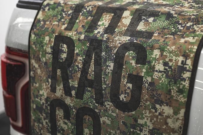 The Rag Company - Slim Dryer Towel - Special Edition Digital Woodland Camo - Ultra-Absorbent Korean Microfiber, Suede Edge, Car Drying Towel, 25" x 35" Camo