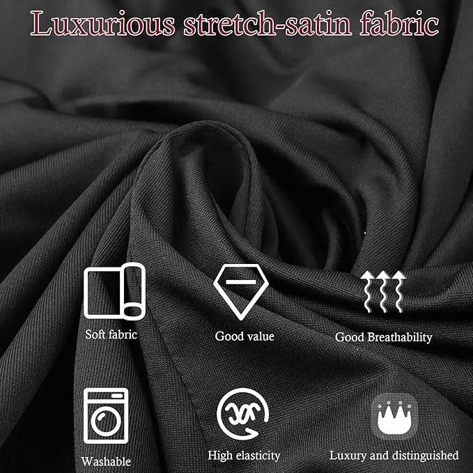 Indoor Car Cover Compatible with Protection Fit 187-206 Inch Sedan Breathable Dust-Proof Stretch Cover for Underground Garage, Car Show（Black+Red）