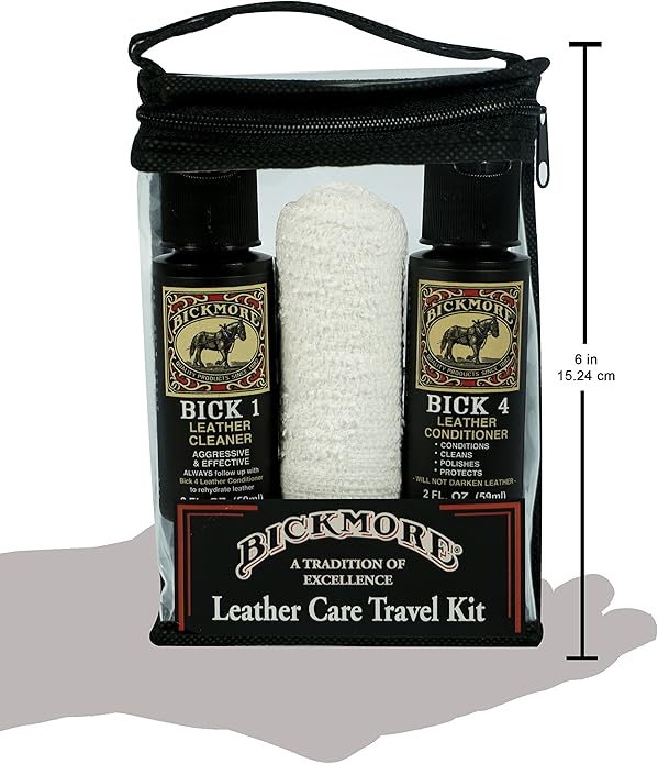 Bickmore Leather Shoe & Boot Travel Care Kit- Repairs, Polishes and Shines Leather Goods On The Run