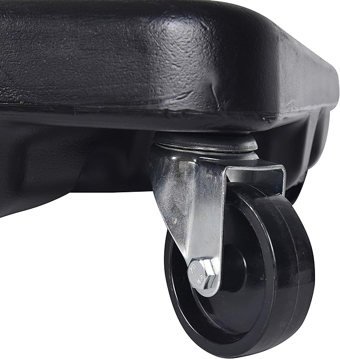 A047 17 Gallon Oil Drain Pan Caddy, Low Profile Portable Waste Oil Change Pan for Truck, Car, with 8 Feet Evacuation Hose