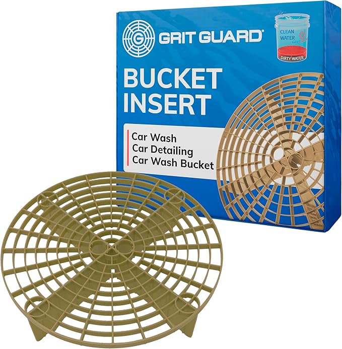 Grit Guard The Original Gold Bucket Insert - 10" Diameter Car Wash Bucket for Car Washing, Detailing Compatible with 3.5, 4, 5 and 6 Gallon Buckets