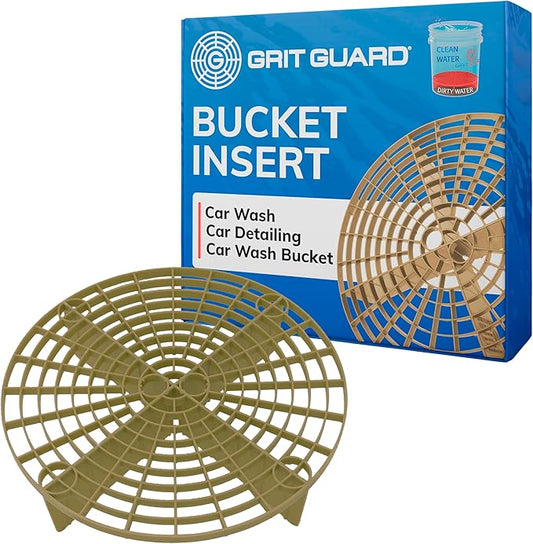 Grit Guard The Original Gold Bucket Insert - 10" Diameter Car Wash Bucket for Car Washing, Detailing Compatible with 3.5, 4, 5 and 6 Gallon Buckets