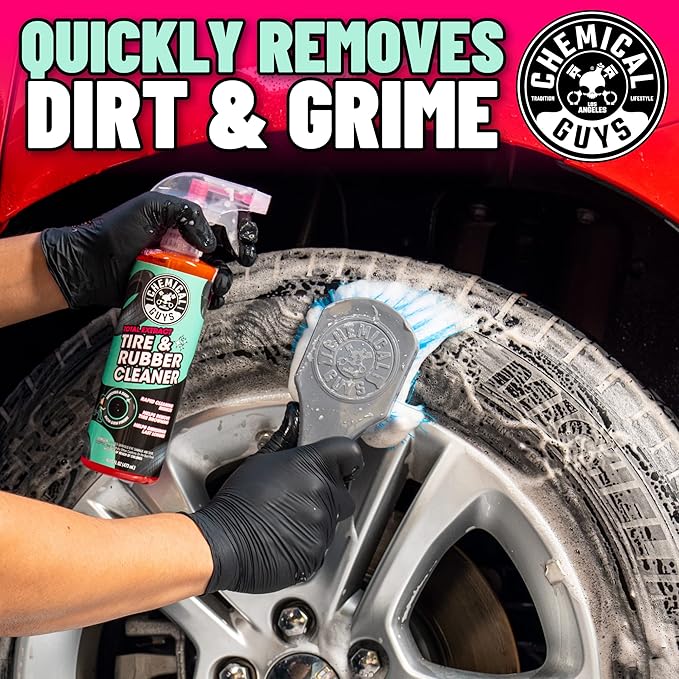 Chemical Guys CLD30216 Total Extract Tire & Rubber Cleaner, Safe for Cars, Trucks, SUVs, Motorcycles, RVs & More, 16 fl oz