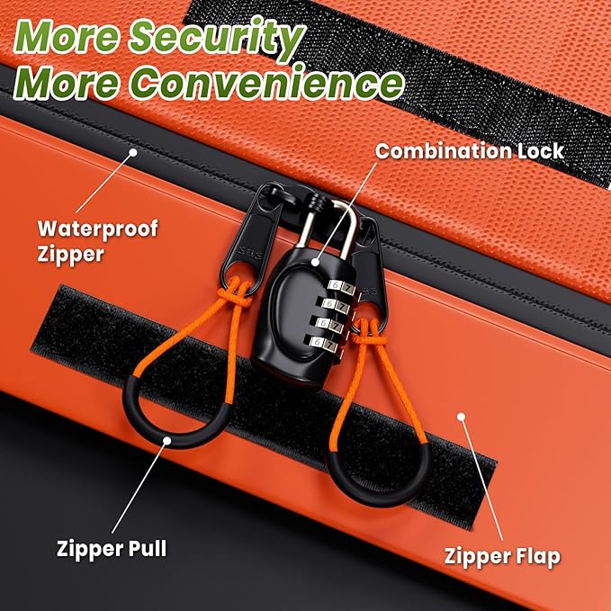 APTY 21 Cubic Feet Car Rooftop Cargo Bag Carrier, Soft Roof Top Luggage Bag for All Vechicles with/Without Racks - with Waterproof Zip, Luggage Lock, Anti-Slip Mat, Storage Bag, Door Hooks