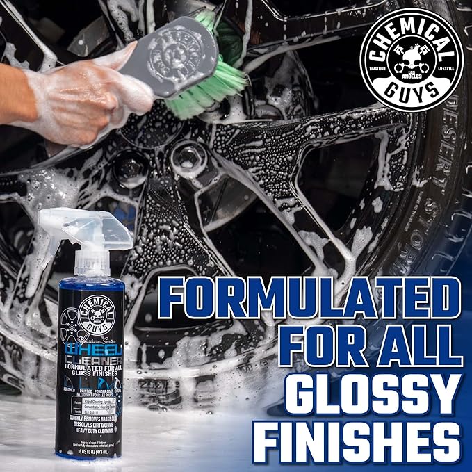 Chemical Guys Wheel Cleaner Spray Signature Series - Safe for Gloss Finishes, Chrome, Painted, Powder-Coated, and Clear-Coated Wheels - Removes Brake Dust and Road Grime - 16 oz