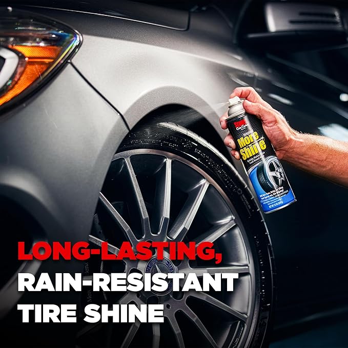 Stoner Car Care 91044 Original More Shine Tire Shine Spray – Tire Dressing Restores Deep Matte Black Finish with Long-Lasting Rain-Resistant Protection, Dry-to-Touch – 12 oz