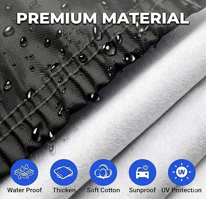6 Layer Coupe Car Cover Universal Fit for Porsche 718 Cayman Boxster, Toyota Supra, Jaguar f-Type, Chevy c4 c5 c6 c7, Mazda Rx-8, etc. Fits Coupe/Cabrio up to 177 Inch