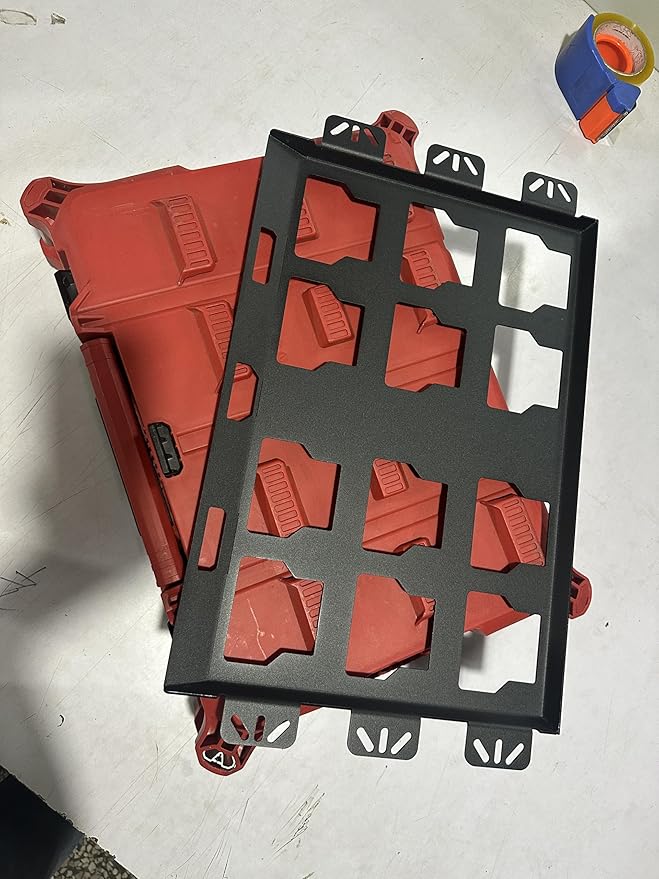 NyVoozy for milwaukee packout wall mount Packout Mounting Plate, Metal Base for Milwaukee Toolboxes, milwaukee mounting plate Wall or Floor Mount (2 Full Width)