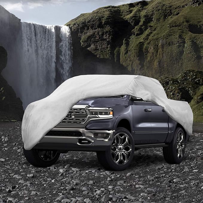 Truck Car Cover For Automobiles - Heavy Duty Waterproof All Weather Multi-Layer Outdoor Indoor Protection UV Sun Rain Snow Dust - Universal Fit For All Trucks Pickup Trucks - 250"(L) x 80"(W) x 69"(H)