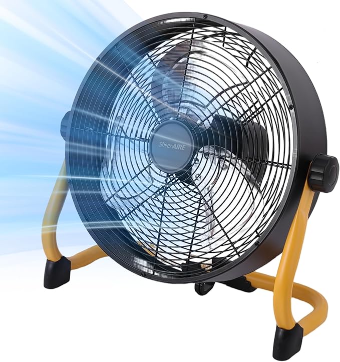 15" Rechargable Battery Operated Fan for Camping,12 Speeds Cordless Floor Fan，Rechargeable Portable Fan for Travel Indoor Outdoor, 12000mAh, 360°Manual Tilt