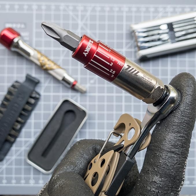 711L EDC Torque Driver HEX I Mini Indexed Torque Socket Wrench For Bike Drone RC Electronics I Pocket Size Variable Torque Wrench
