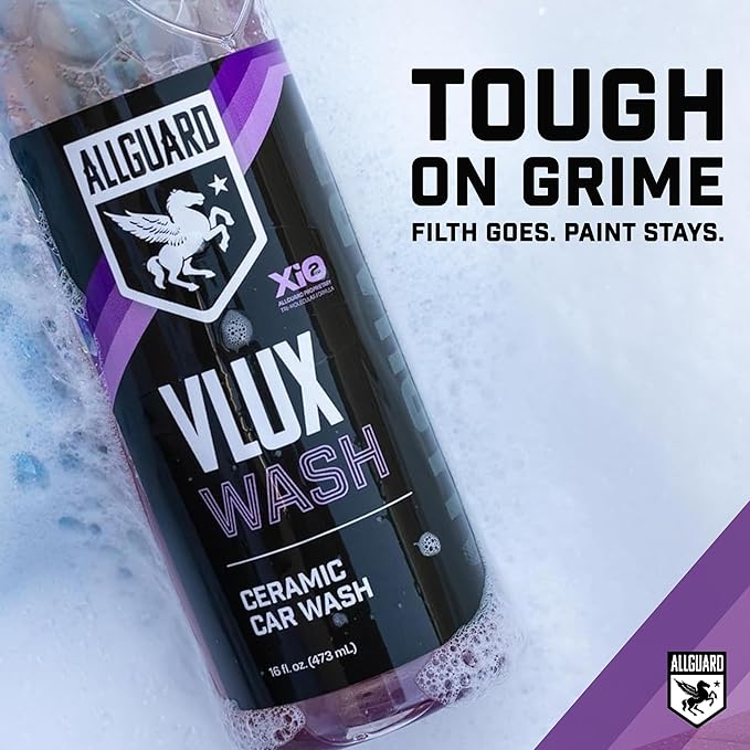 VLUX Wash - Car Wash Soap Formulated with XiO2™ Ceramic - Grime Busting Suds Gently Clean with pH-Netural Formula - Enhances Protection of Coatings, Waxes or Sealants - Gloss Finish