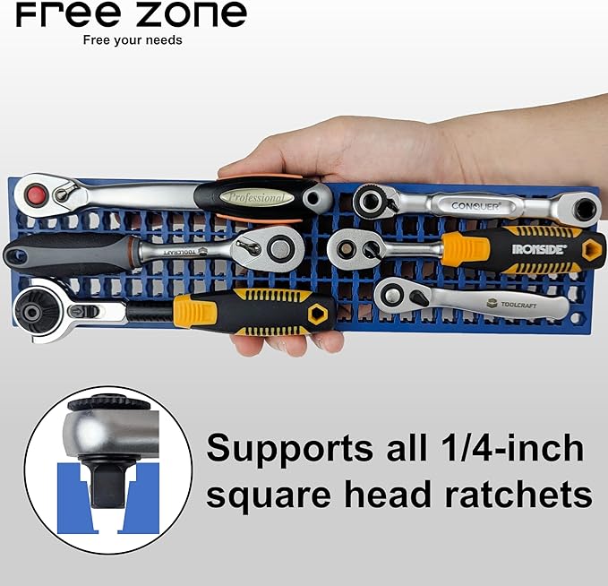 FREE ZONE 68-Piece Large Pegboard Tools Organizer Set, (Black) Tool Box and Storage, Tool Box Drawer Organizer for Tool Chest Cart Cabinet Workbench