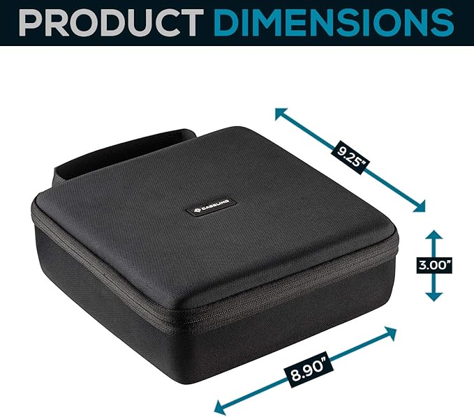 caseling Hard EVA Case Fits Boost GB40, GB20, GB50 12V Lithium Jump Starters - Storage Bag for Car Battery Booster and Cables.