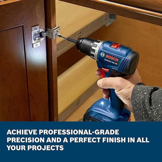 BOSCH GXL18V-27B22 Power Tool Combo Kit - 18V Brushless Compact 1/2 In. Cordless Drill Driver and 1/4 In. Hex Impact Driver (Includes: Two 2.0Ah Batteries, 18V Charger, and Carrying Tool Bag)