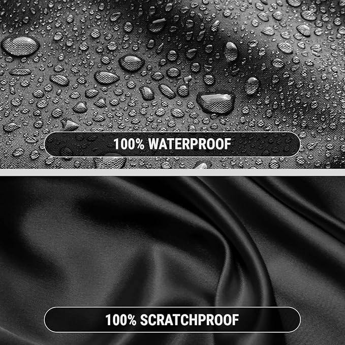 iCarCover Premium Car Cover for 2013-2018 Ford C-Max Heavy Duty Waterproof All Weather Automobiles Custom Fit Full Exterior Indoor Outdoor UV Snow Rain Protection Covers (Stripe - Black/Gray)