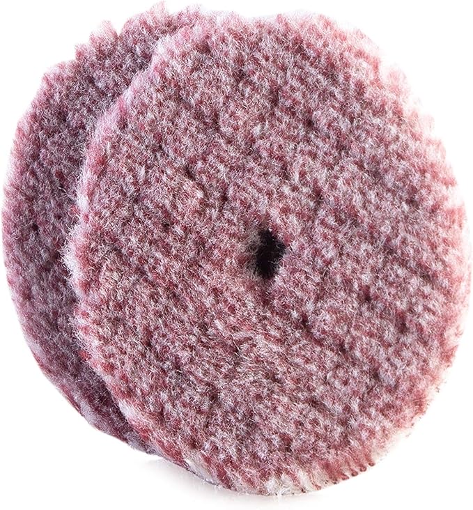Adam's Polishes Premium Polisher Pads - Blended Wool & Microfiber Cuts & Finishes in One Step 2 Pack - Color Coded to Match with Recommended Polishes or Compounds (3.5", One Step Polishing Pad)