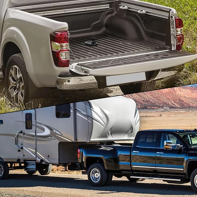 Nilight Gooseneck Ball Extender - GNXA4085, 4" Offset Ball Compatible with B&W Trailer Hitches Turnoverball Heavy Duty 2-5/16 Inch Ball 20000 lbs GTW 5000 lbs VTW