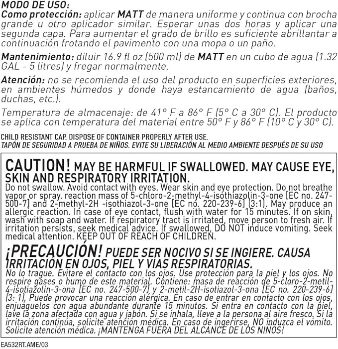 FILA Surface Care Solutions MATT Matte Liquid Wax, 1 L