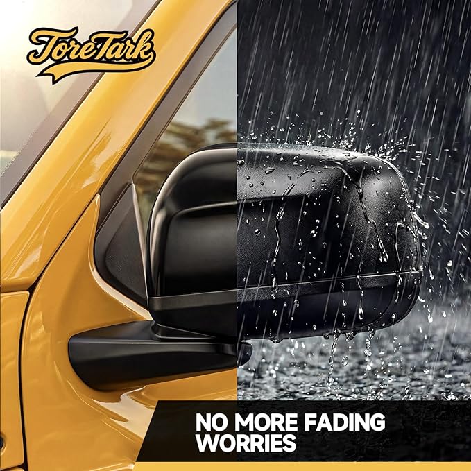 Plastic Restorer for Cars, Not a Dressing, Black Trim Restorer, Ceramic Crystal Coating Highly Concentrated, Lasting Up to 6 Months+ with UV Protection, Restore Automotive Exterior Protectant