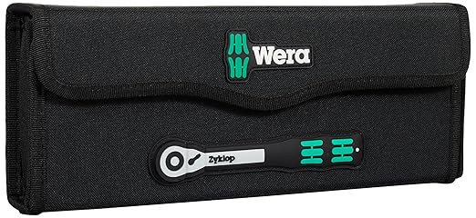 WERA 05004090001 8006 SC 1 Zyklop Hybrid Ratchet Set, 1/2" Drive, Metric, 13 Pieces