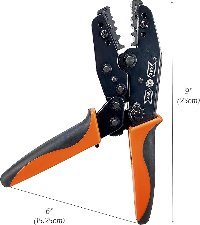 RF Coax Ratchet Crimp Tool RG58 RG59 RG62 RG174 Fiber Optic .043" .068" .100" .137" .213" .255" G-H3G