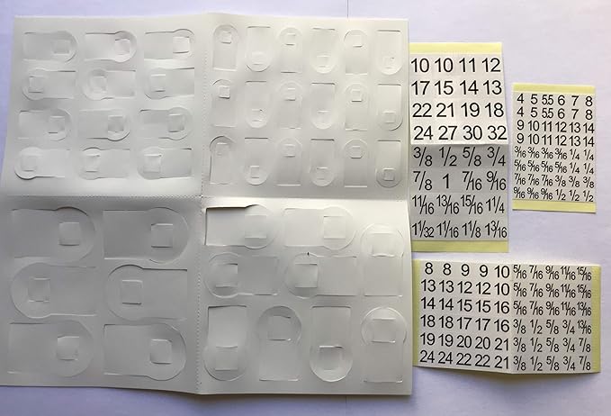 Ascend Tools Peg Dots (Yellow, 40 pcs) for Labeling Sockets (SAE/Metric) - Accessory for Organizer Genie Pegboards to Label Sockets for Size/Standard