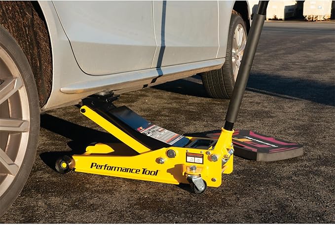 Performance Tool W1645 Professional Low-Profile Swiveling Floor Jack, 3.5-Ton Capacity, Lift Range 3-1/2-Inch to 20-1/2-Inch