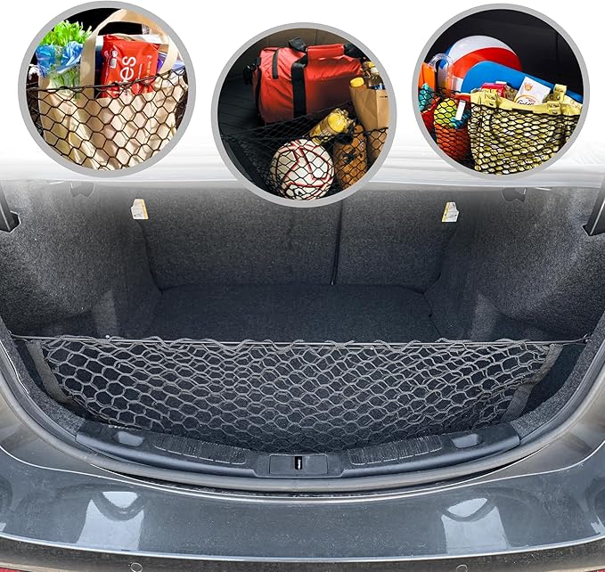 Trunknets Inc Envelope Style Trunk Cargo Net for Ford Fusion 2017 2018 2019 2020 NEW