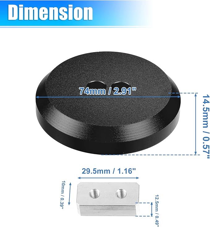X AUTOHAUX 4 Pcs Aluminum Jack Pads Jack Pucks for Chevrolet Corvette C5 C6 C7 C8 Z06 ZR1 1997-2021 Jacking Lift Pad Jack Lift Point Pad Adapter Black