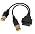 Obd2 Cable for Harley 4pin+6pin 2 in 1 Motorcycle OBD Adapter Cable