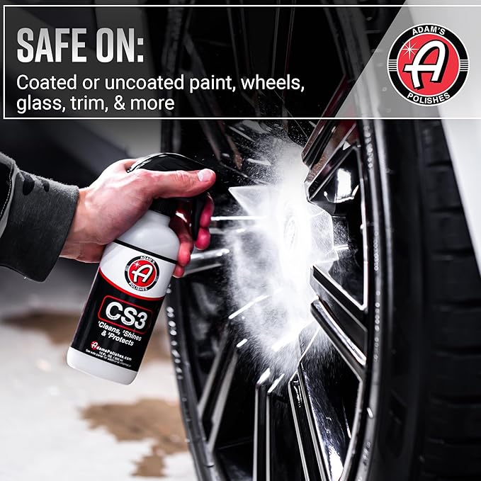 Adam's Polishes CS3 (12oz) - Ceramic Spray Coating That Cleans, Shines & Protects | Top Coat Wash Polish & Paint Protectant Stronger Than Wax| RV Boat Motorcycle Car Detailing Waterless Wash Cleaner