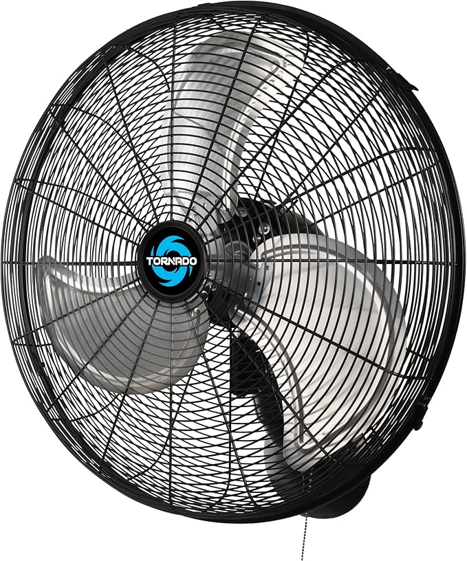 Tornado 20 Inch Professional High-Velocity Oscillating Wall Fan – Ideal for Industrial, Commercial, and Residential Use – 3-Speed Settings, 5250 CFM, UL Safety Certified