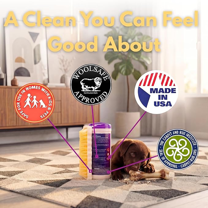 Capture Carpet Total Care Kit 100 - Home Couch and Upholstery, Car Rug, Dogs & Cats Pet Carpet Cleaner Solution - Strength Odor Eliminator, Stains Spot Remover, Non Liquid & No Harsh Chemical